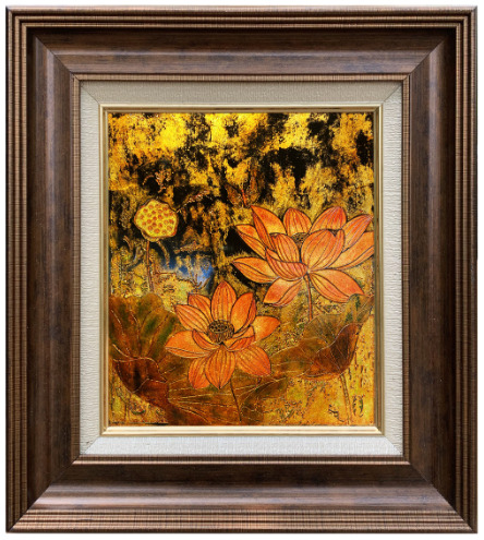 Tranh sen nhỏ - Tranh Sơn Dầu La Toa - Công Ty Cổ Phần La Toa