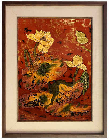 Tranh sen sáng tác - Tranh Sơn Dầu La Toa - Công Ty Cổ Phần La Toa