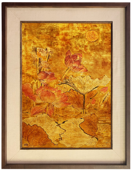 Tranh sen sáng tác - Tranh Sơn Dầu La Toa - Công Ty Cổ Phần La Toa