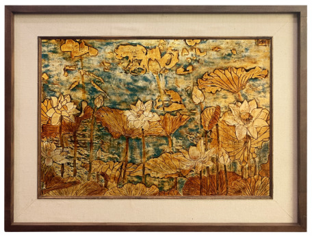 Tranh sen sáng tác - Tranh Sơn Dầu La Toa - Công Ty Cổ Phần La Toa