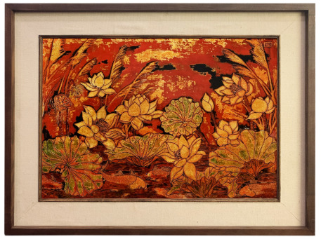 Tranh sen sáng tác - Tranh Sơn Dầu La Toa - Công Ty Cổ Phần La Toa