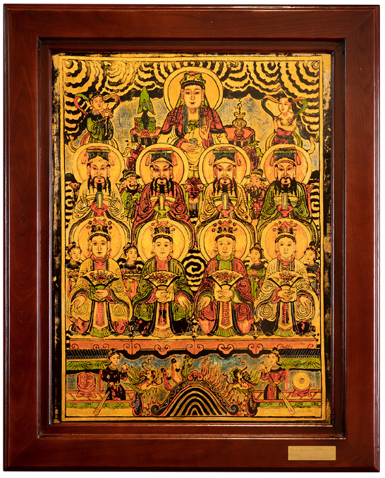 Tranh tứ phủ công đồng - Tranh Sơn Dầu La Toa - Công Ty Cổ Phần La Toa