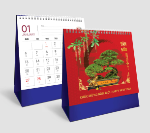 In lịch bàn chữ A - Công Ty TNHH Sản Xuất In Siêu Nhanh DakLak