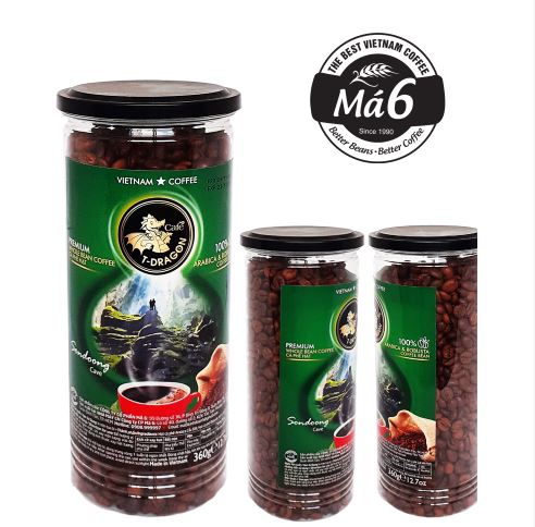 Cà phê T-Dragon thượng hạng Arabica Robusta nguyên hạt hộp 360gr