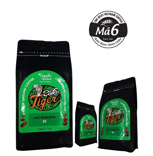 Cà phê Tiger hạt Robusta X2 500gr