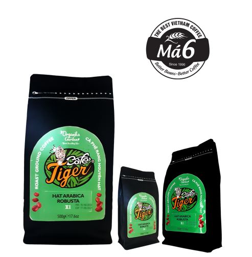 Cà phê Tiger hạt Arabica + Robusta X1 500gr