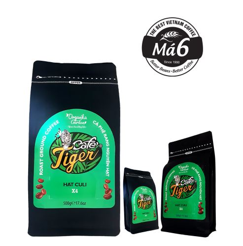 Cà phê Tiger hạt Culi X4 500gr