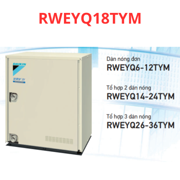 VHR giải nhiệt nước RWEYQ18TYM - Máy Lạnh Chiller HVAC Green - Công Ty TNHH HVAC Green