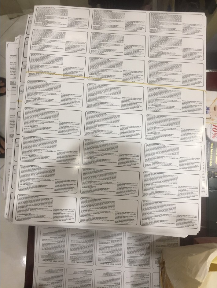 Tem dán decal - Cơ Sở In Vinh Phát