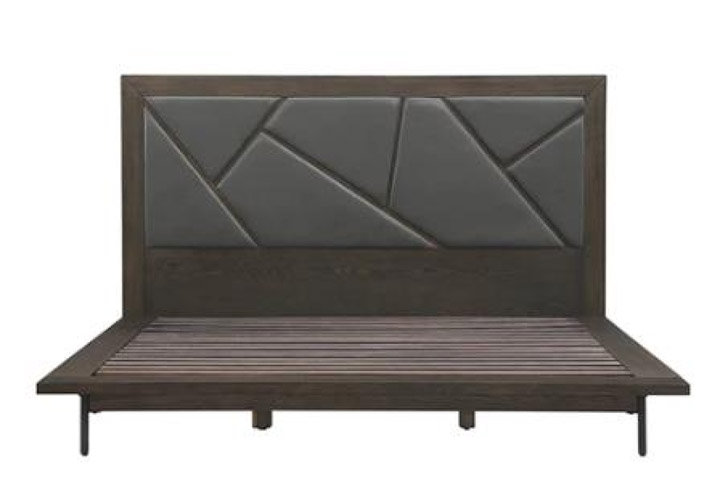 Giường Queen Cross gỗ sồi