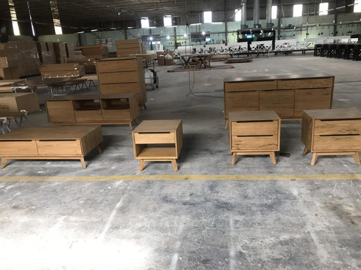 Bộ tủ kệ nội thất gỗ