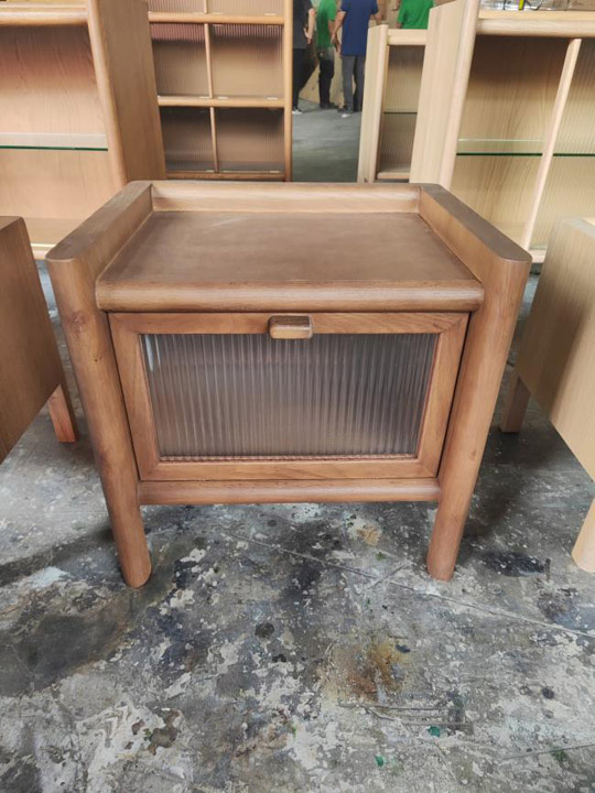 Tủ đầu giường gỗ nan