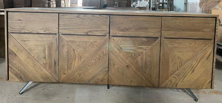 Tủ sideboard gỗ họa tiết