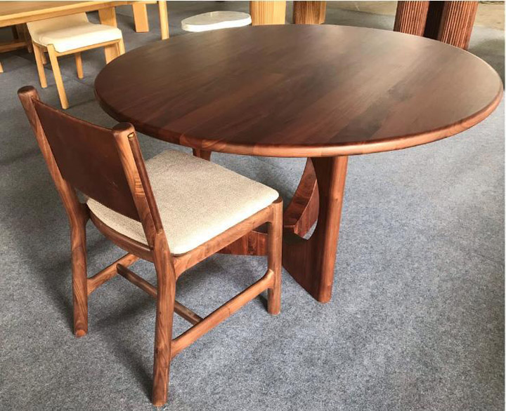 Bộ bàn ăn tròn gỗ