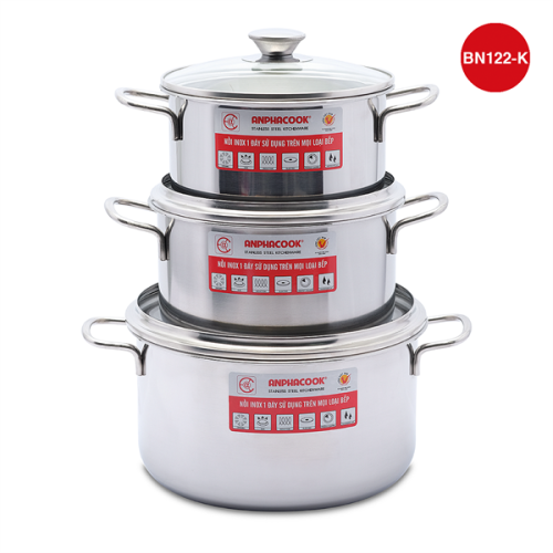 Bộ nồi inox 1 đáy