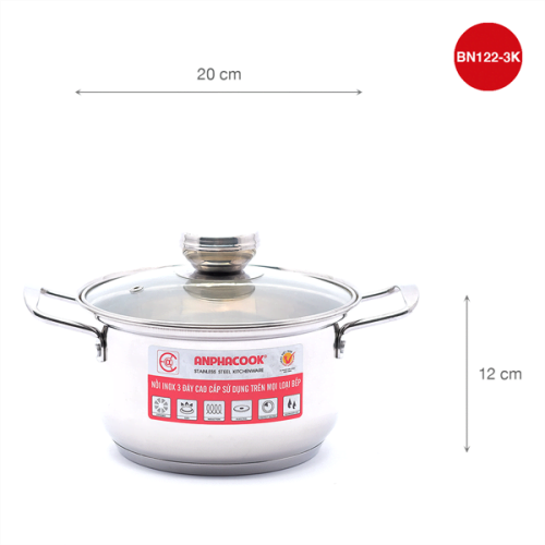 Bộ nồi inox 3 đáy