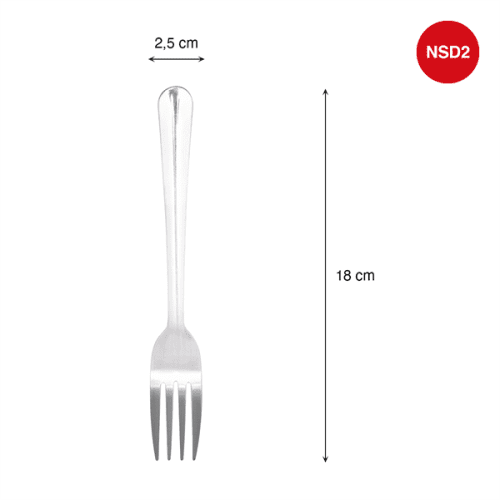 Nĩa Súp trơn dày – 180