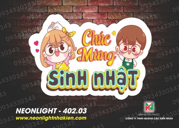 Đèn Led Neon sinh nhật 402.03