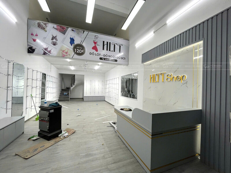 Thiết kế thi công nội thất shop quần áo