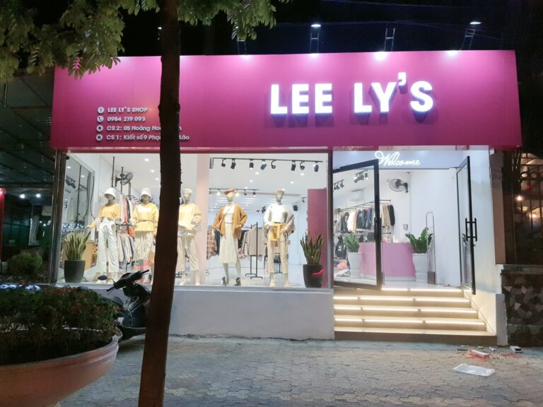 Thi công nội thất shop quần áo