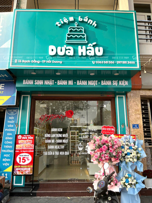 Thi công nội thất tiệm bánh ở Hải Dương