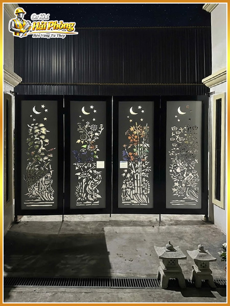 Cổng sắt biệt thự