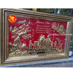 Tranh mừng thọ song ông