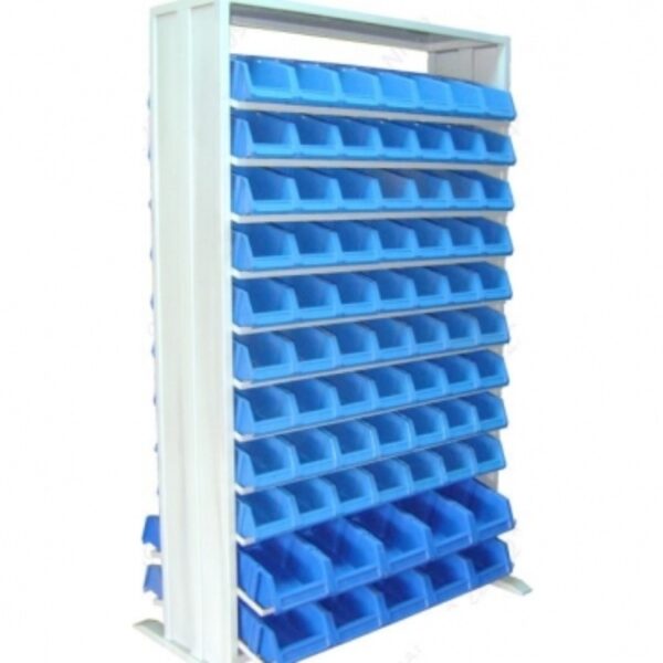 Kệ sắt gắn hộp nhựa