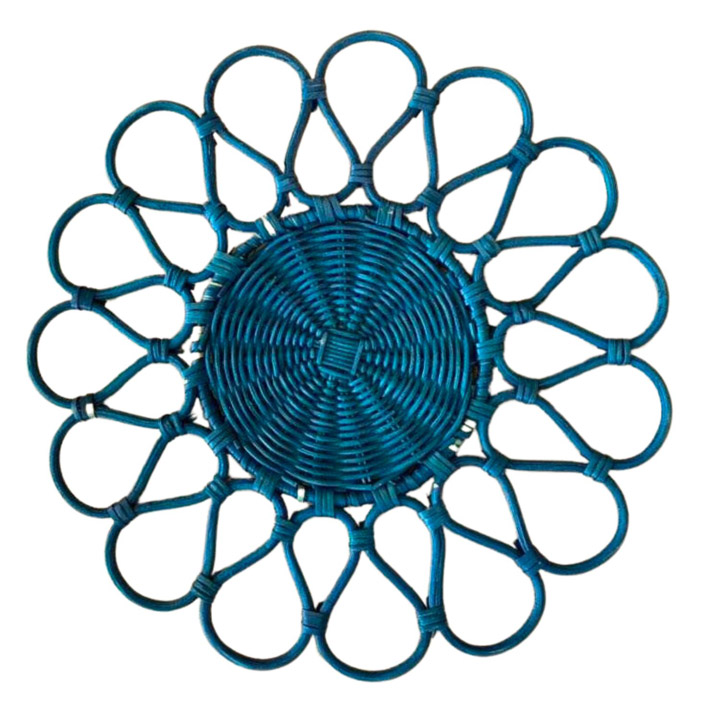 Đế lót mây bông màu xanh dương