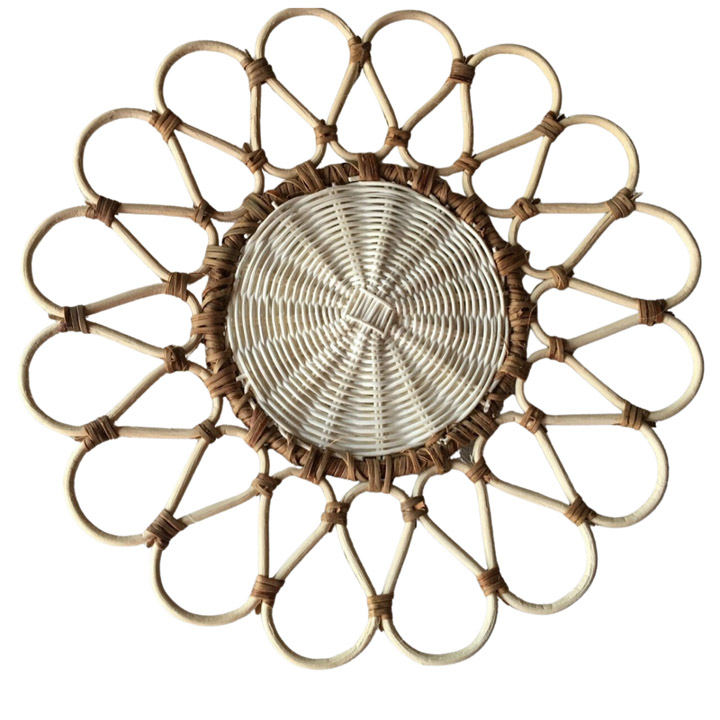 Đế lót mây bông màu nâu