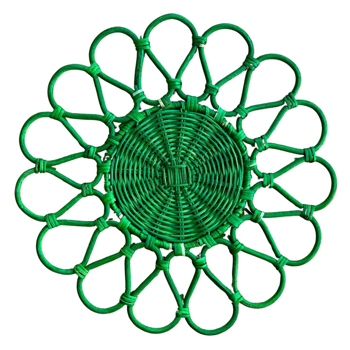 Đế lót mây bông màu xanh lá