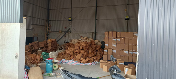 Hình ảnh xưởng sản xuất sản phẩm từ mây tre