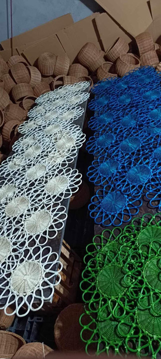 Hình ảnh xưởng sản xuất sản phẩm từ mây tre