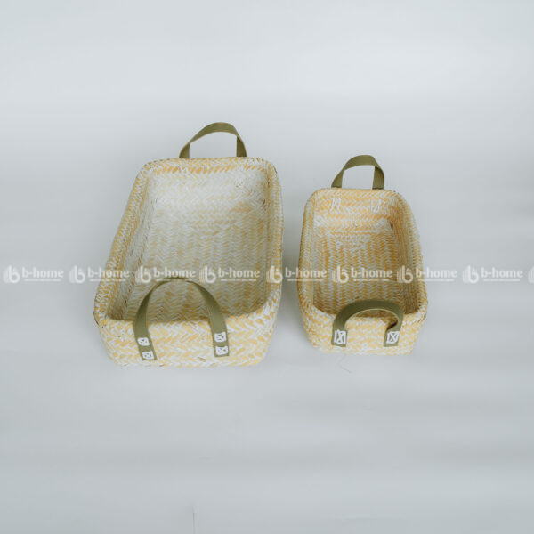 Bộ 2 giỏ đan hình chữ nhật - Đồ Mây Tre Mỹ Nghệ B-Home - Công Ty Cổ Phần Xuất Nhập Khẩu B-Home
