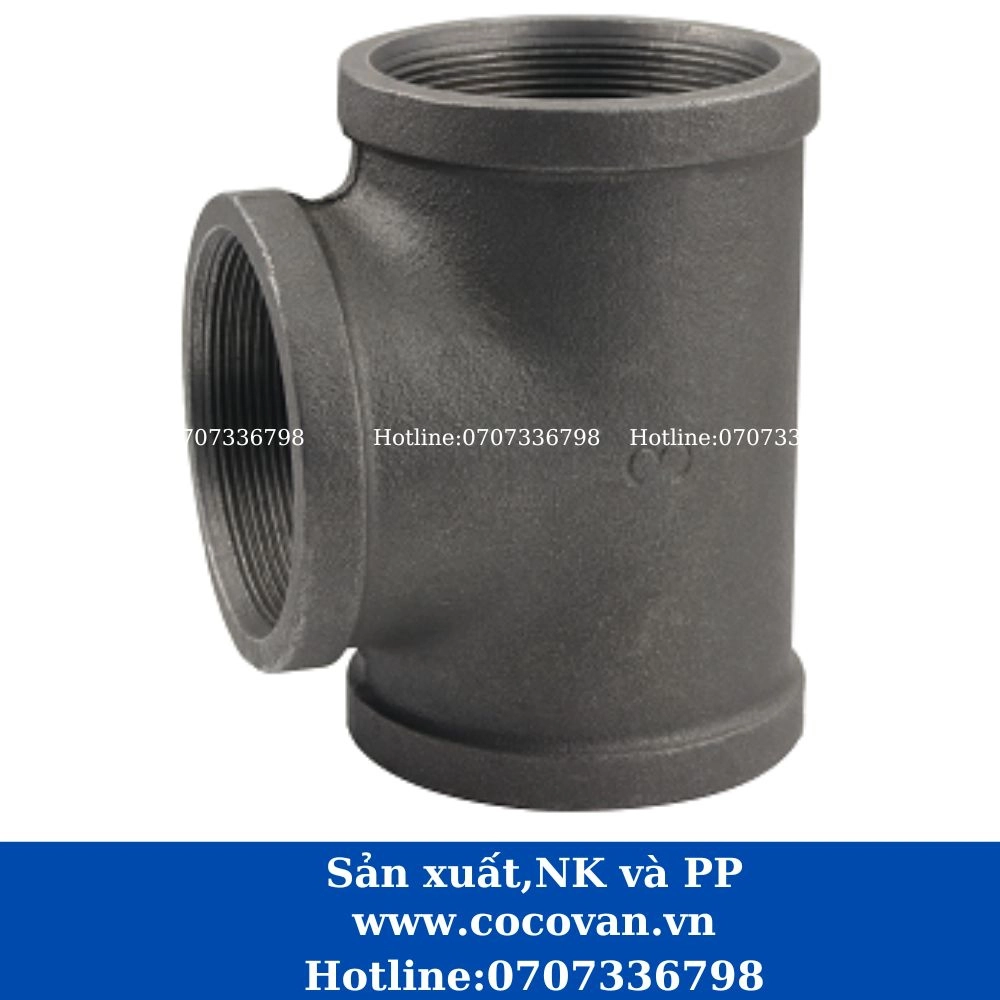 Tê ren sắt sơn chống gỉ