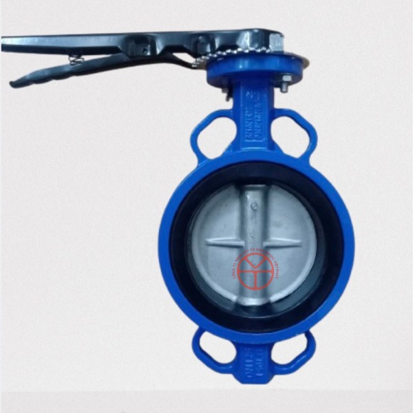 Van bướm tay gạt thân gang-cánh inox 304