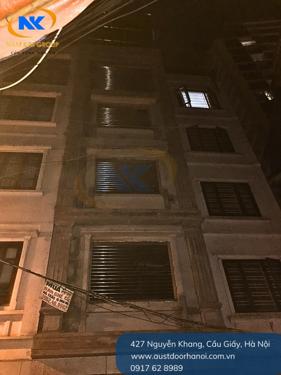 Công trình lắp đặt cửa cuốn khớp thoáng AUSTGRIL GR2