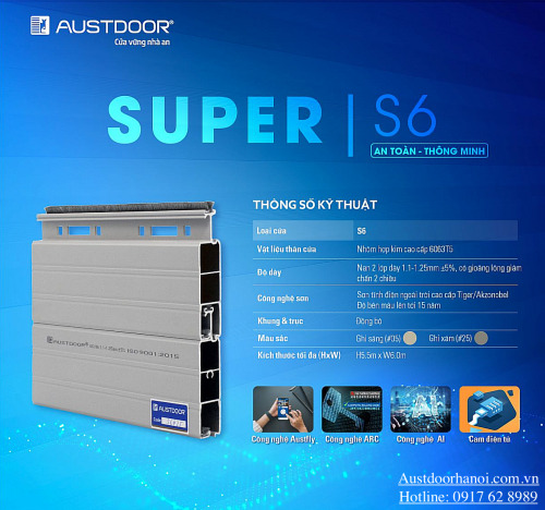 Cửa cuốn khe thoáng Austdoor S6