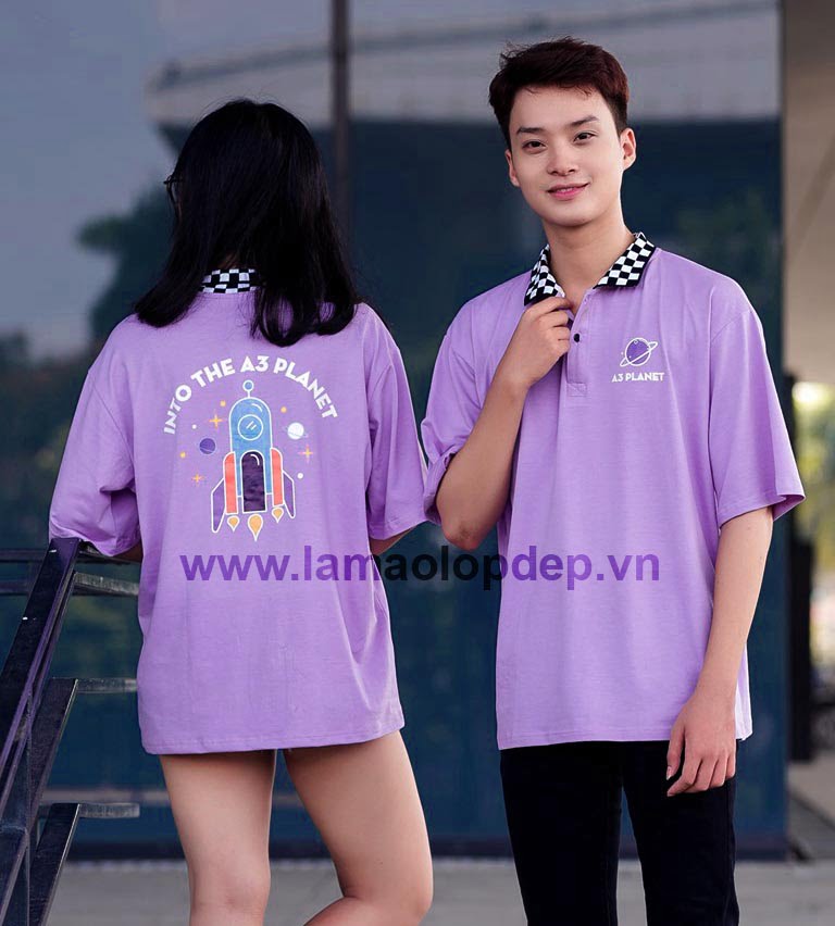 Đồng phục áo lớp cổ bẻ