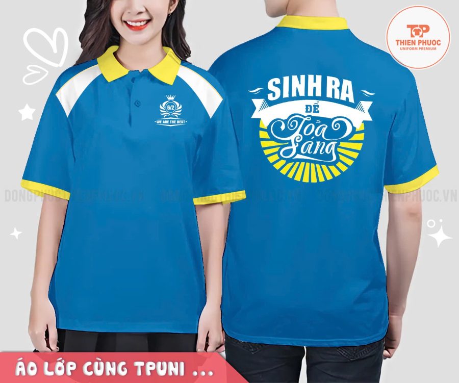 Đồng phục áo lớp cổ bẻ