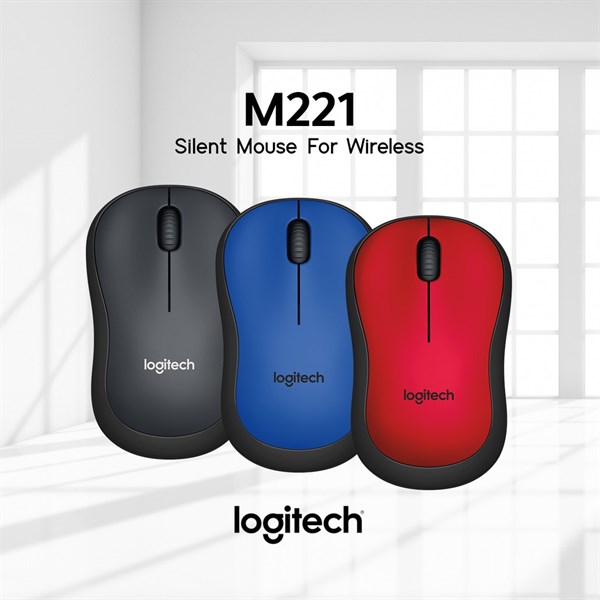 Chuột không dây Logitech M221 - Camera Quan Sát Mạnh Cường PQ - Công Ty TNHH Mạnh Cường PQ