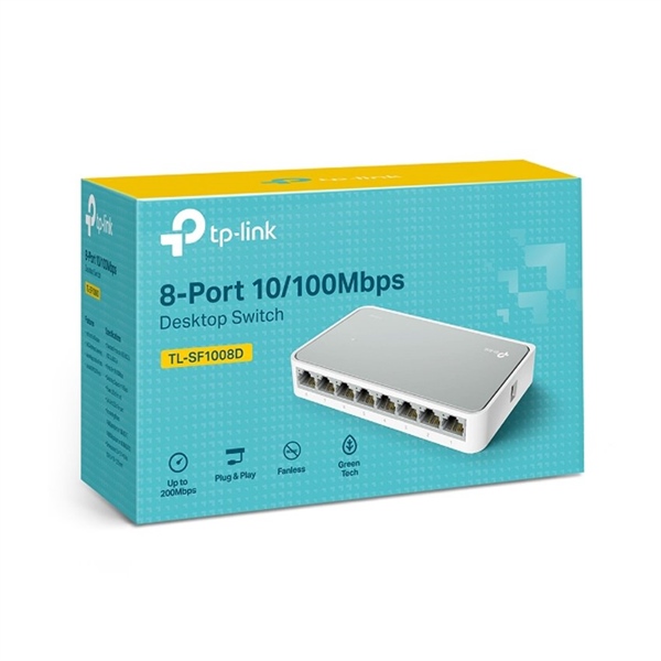 Switch hub 8 port 100M tplink TL-SF1008D - Camera Quan Sát Mạnh Cường PQ - Công Ty TNHH Mạnh Cường PQ