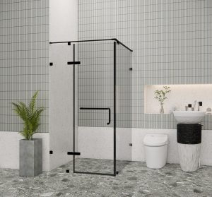 Phòng tắm kính đứng New Classic FLN G3 MATTE BLACK