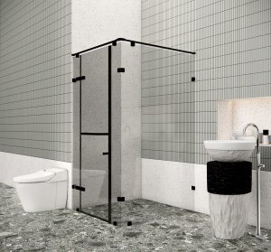 Phòng tắm kính đứng New Classic FLN G4 MATTE BLACK