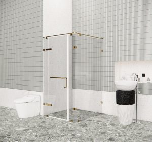 Phòng tắm kính đứng New Classic FLN G4 MIRROR GOLD