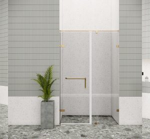 Phòng tắm kính đứng New Classic FLN P2 MIRROR GOLD