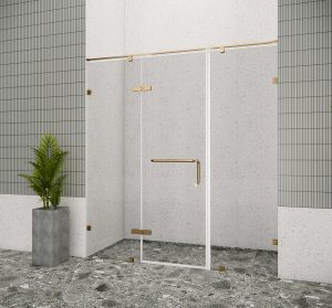 Phòng tắm kính đứng New Classic FLN P3 MIRROR GOLD