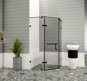 Phòng tắm kính đứng New Classic FLN V3 MATTE BLACK