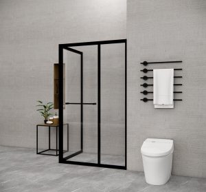 Phòng tắm kính đứng Slim FLS G3 MATTE BLACK