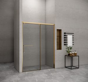 Phòng tắm kính đứng Slim FLS P21 MIRROR GOLD